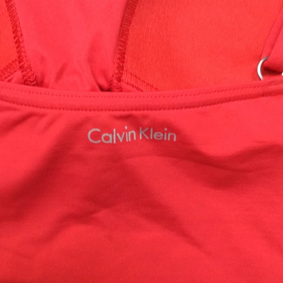 Calvin Klein Red Two Piece Tankini Swim Suit - Picture 8 of 12